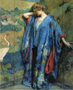 青と黄色の女性ロバート・リード Oil Paintings